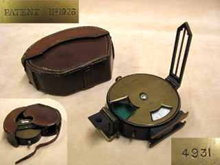 Francis Barker & Son Combined Altitude Instrument & Prismatic Compass with case